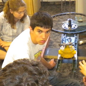 Our team assembling the base of our Turbine.