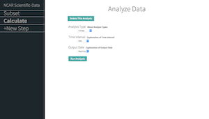 An Analyze Data page.